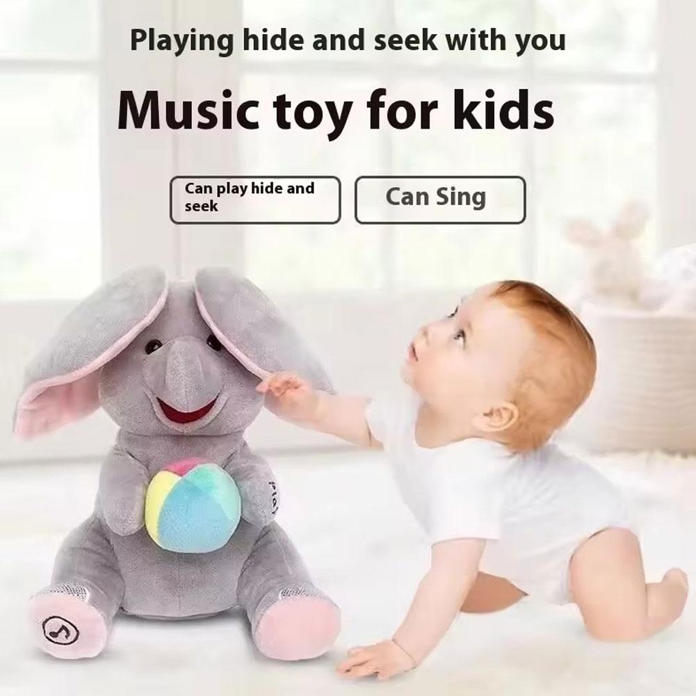 Phone Accessories Baby - Pluszowa zabawka słonik do ukrywania się