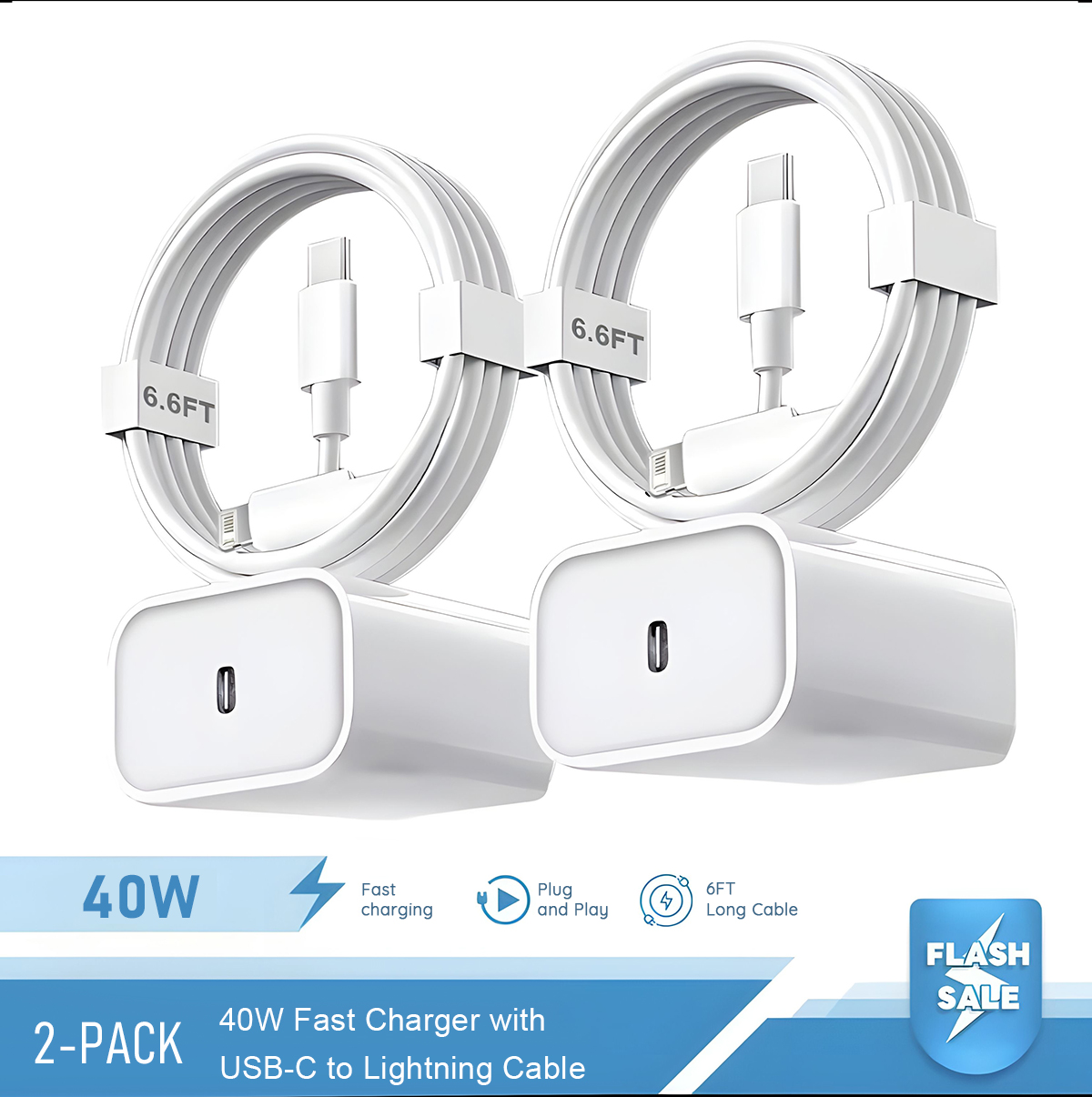 Phone Accessories Nothing - Zestaw 2-4 szt. szybkiej ładowarki 40W