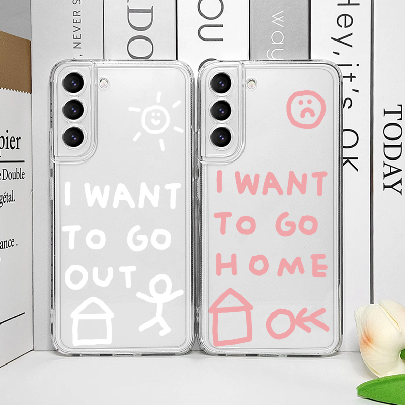 Phone Case Clear - Koreańskie, urocze, proste etui na telefon
