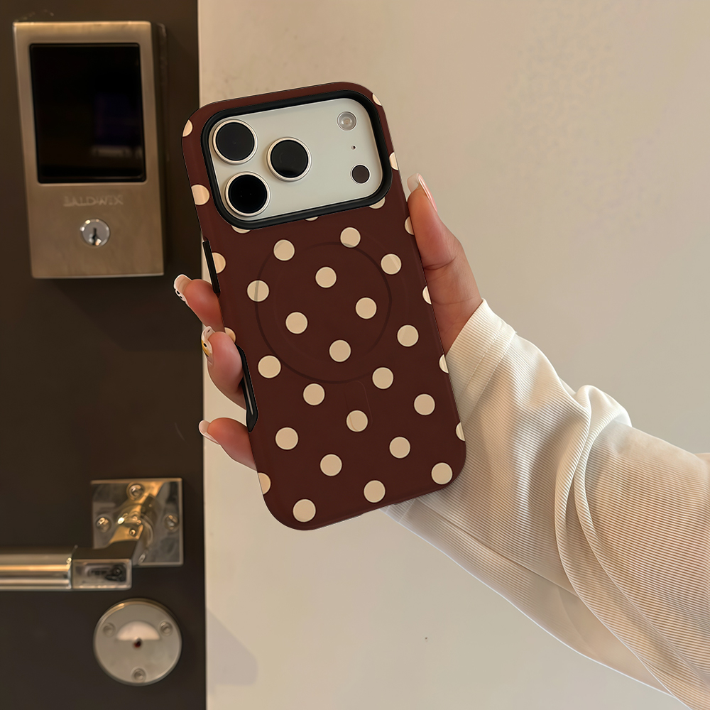 Brązowo-beżowe etui na telefon – Phone Accessories Magnetic recenzja i cena